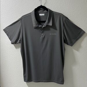 Columbia Men's Charcoal Polo Shirt Size Large